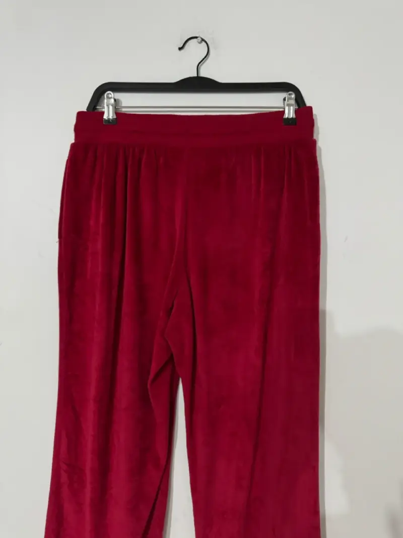 Pantalones de felpa Tommy Hilfiger rojos - 4