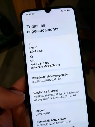 Smartphone Xiaomi Redmi 14C con 256GB de almacenamiento - miniatura 3