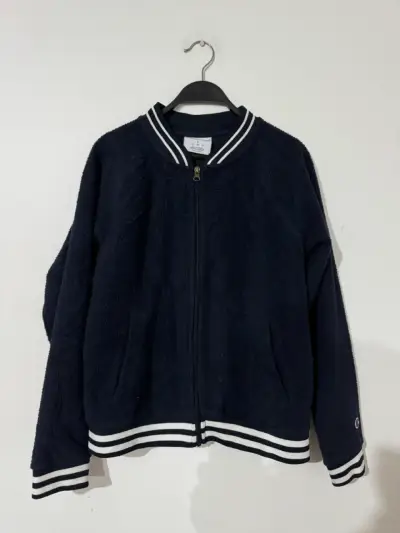 Chaqueta de felpa azul marino Champion - miniatura 1