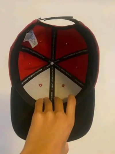 Gorra Jordan roja y negra unisex - miniatura 3