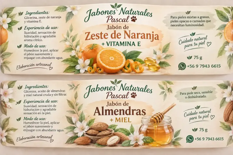 Jabones Naturales Pascal Almendra y Miel - 2