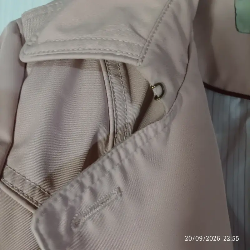 trench rosa claro para mujer - 6