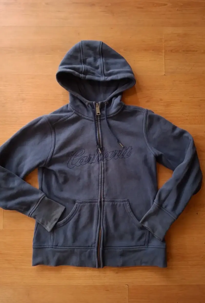 Polerón con capucha azul Carhartt - 1