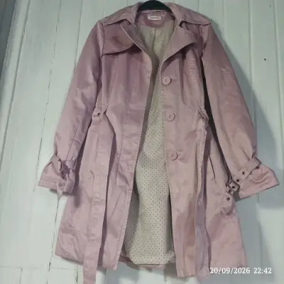 Abrigo largo rosa Orsay para mujer - miniatura 1