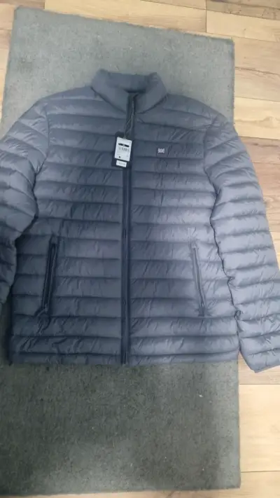 Chaqueta acolchada gris para hombre talla M - miniatura 1