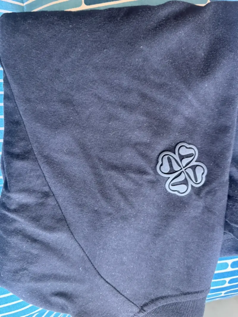 Polera negra treino boxy fit talla S - 5