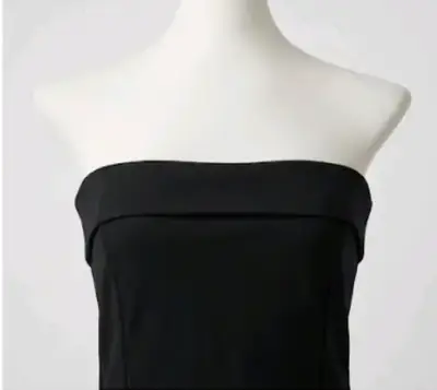 Vestido Zara Talla L negro strapless - miniatura 2