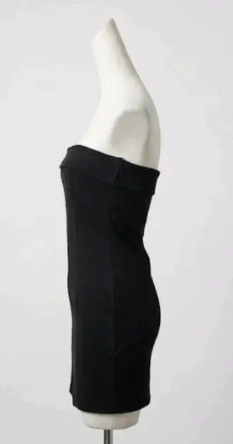 Vestido Zara Talla L negro strapless - miniatura 3