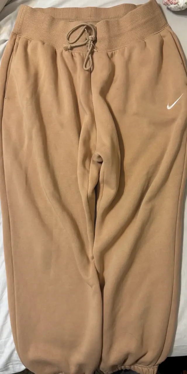 Pantalones deportivos baggy Nike beige talla L - 2