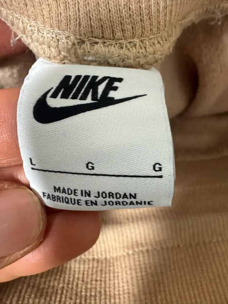 Pantalones deportivos baggy Nike beige talla L - 4