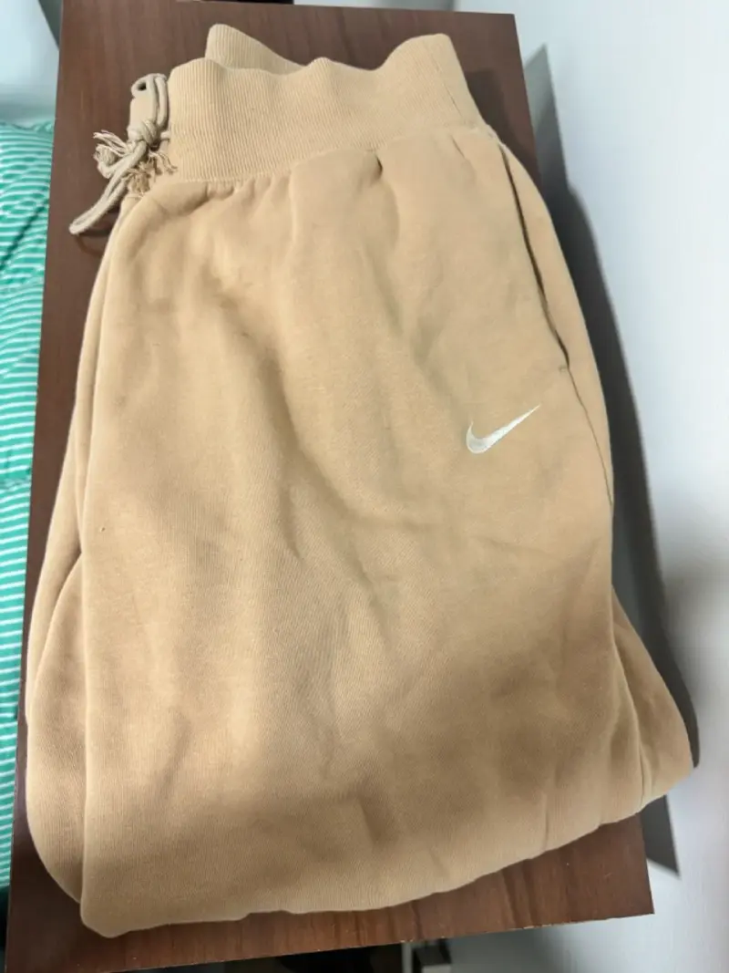 Pantalones deportivos baggy Nike beige talla L - 5