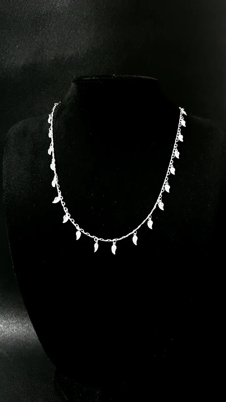 ✨ Cadena con Hojitas de Plata Ley 925 —Joyas Fanny - 2