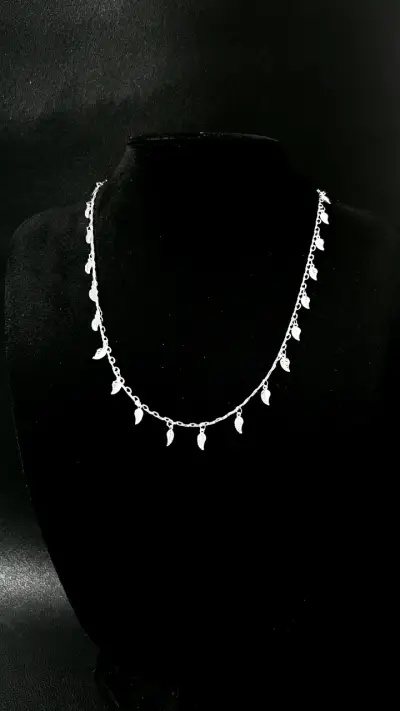✨ Cadena con Hojitas de Plata Ley 925 —Joyas Fanny - miniatura 2