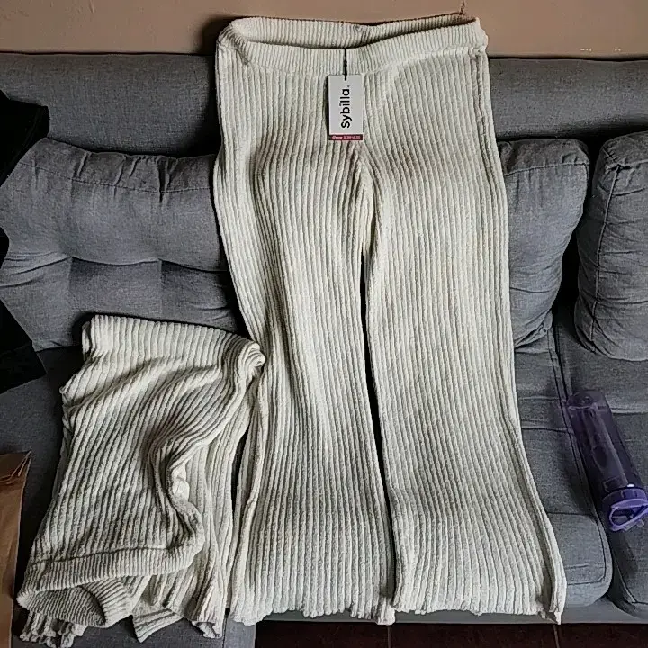 Pantalones de punto beige Sybilla - 2