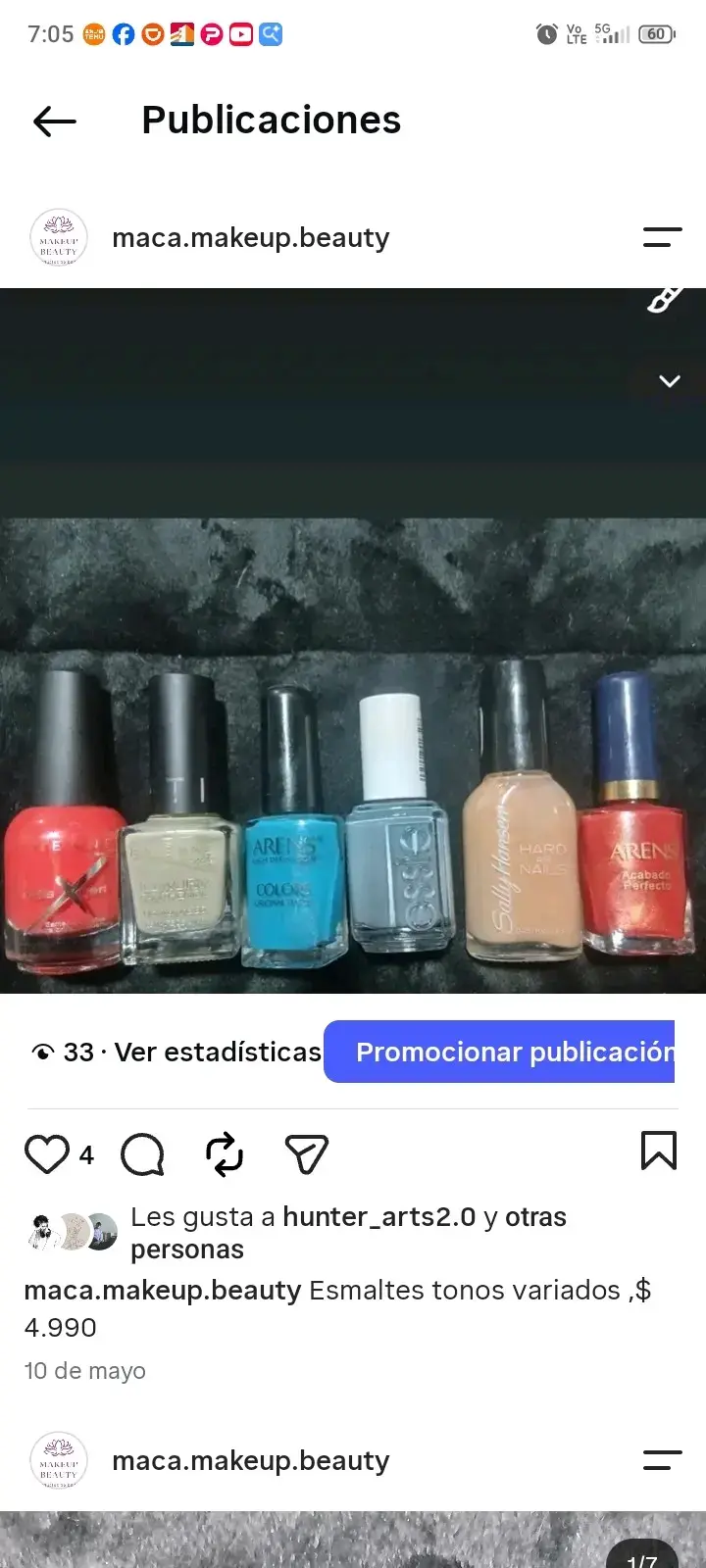 Set de esmaltes de uñas tonos variados - 1