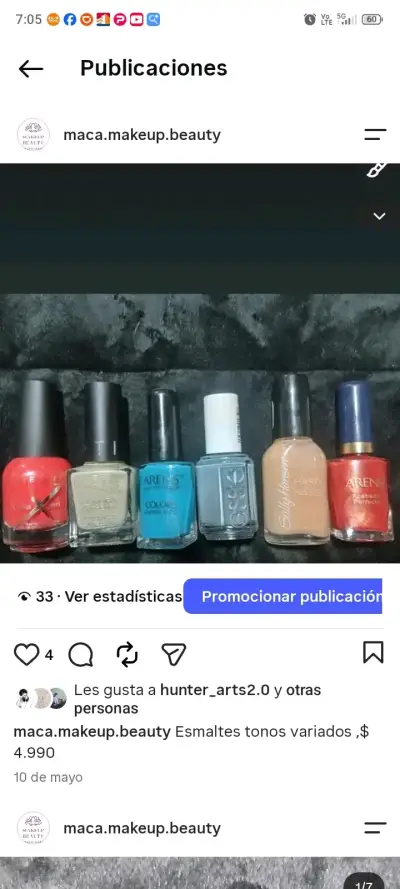 Set de esmaltes de uñas tonos variados - miniatura 1