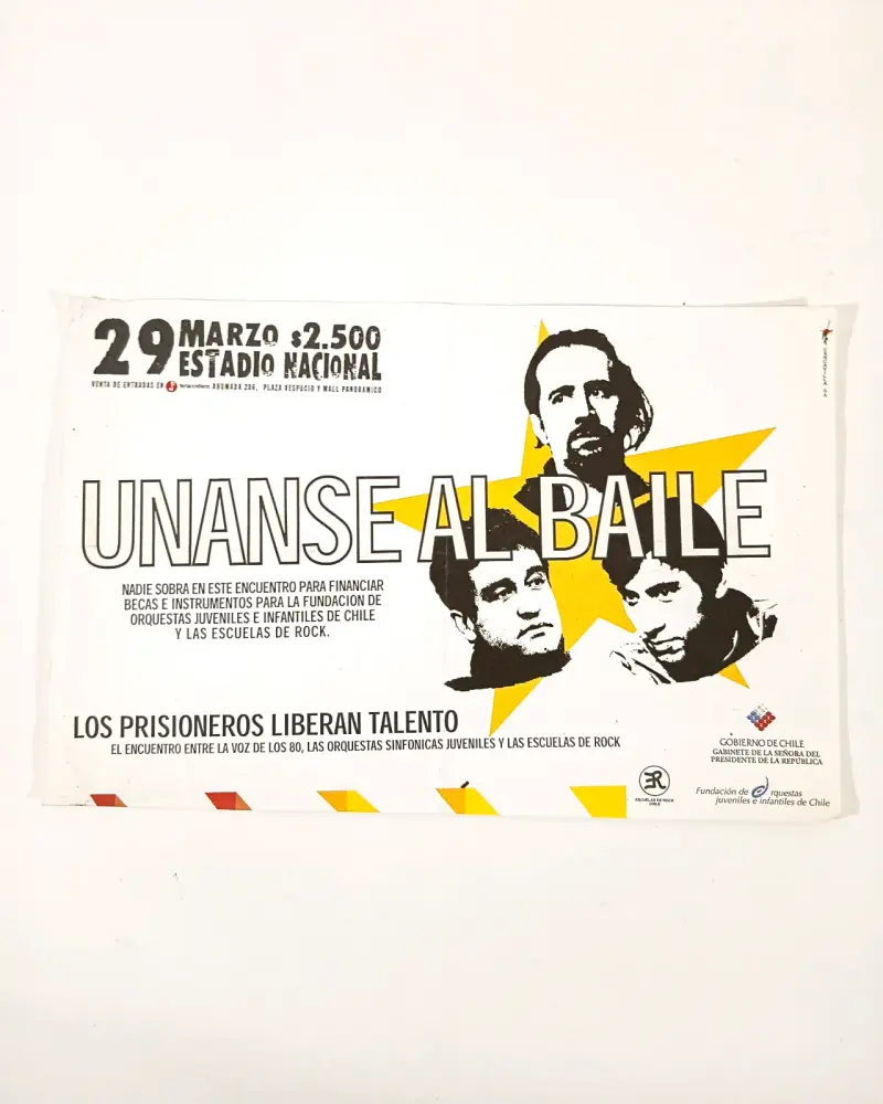 Flyer concierto Los Prisioneros 2003. - 1