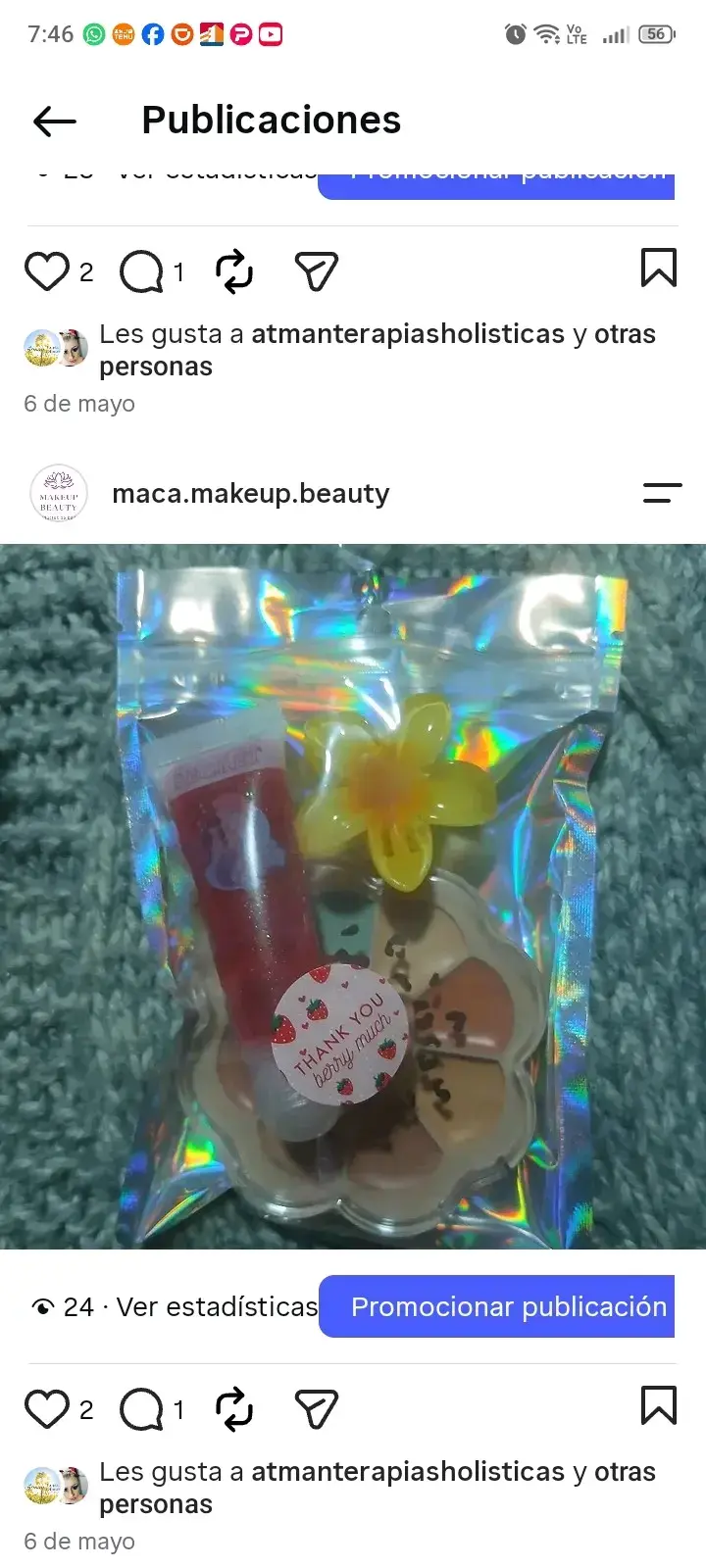 Kit de maquillaje con bálsamo labial y máscara de pestañas - 2