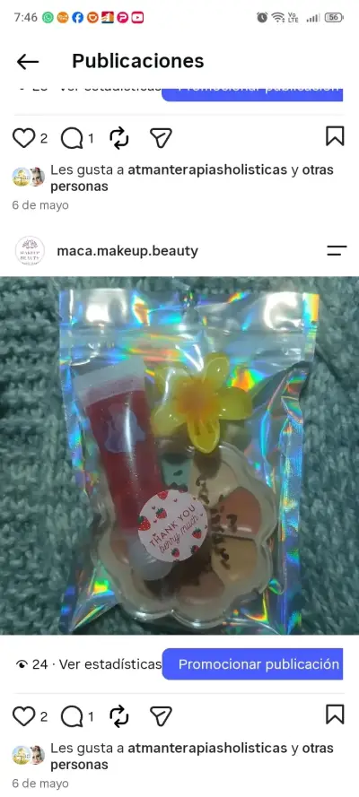 Kit de maquillaje con bálsamo labial y máscara de pestañas - miniatura 2