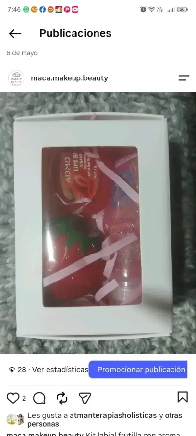 Kit de maquillaje con bálsamo labial y máscara de pestañas - miniatura 3