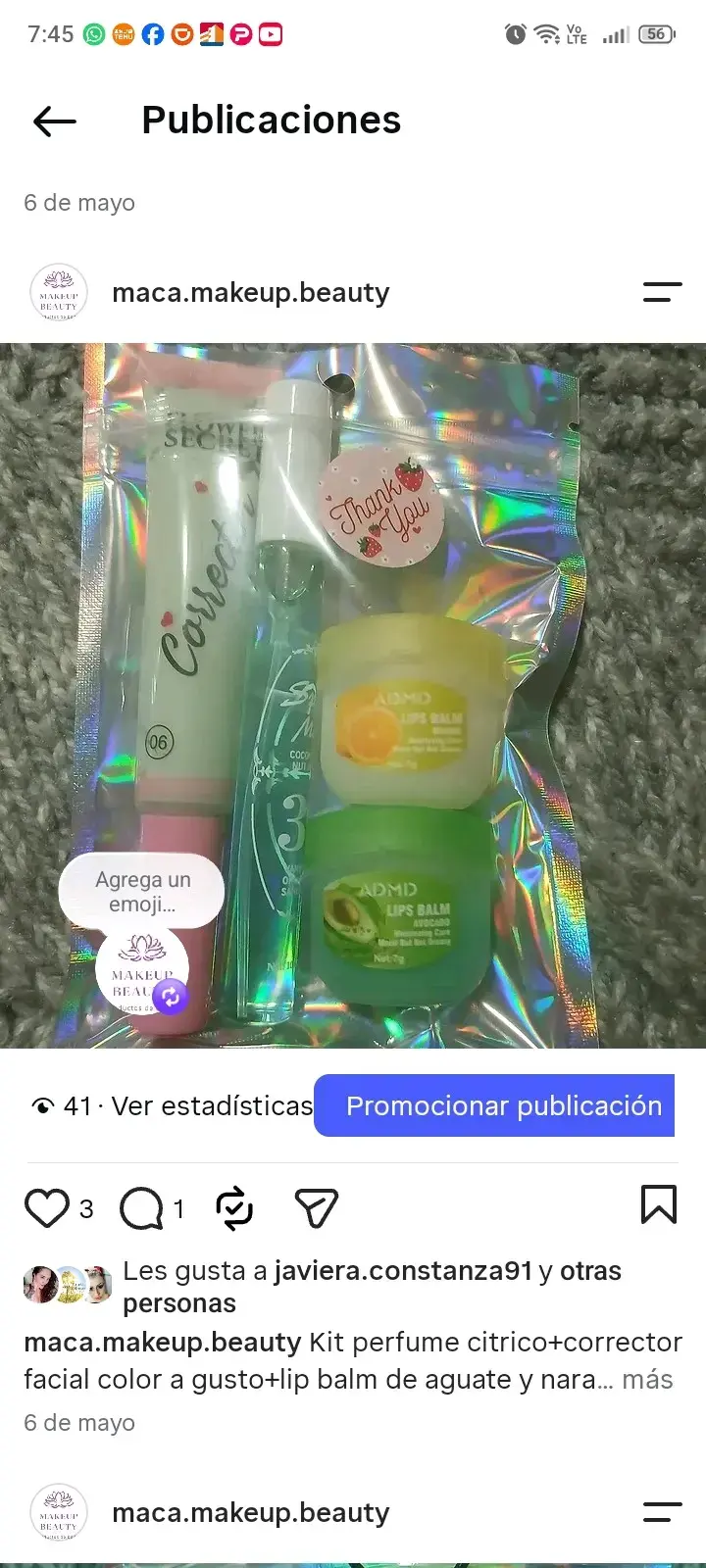 Kit de maquillaje con bálsamo labial y máscara de pestañas - 6