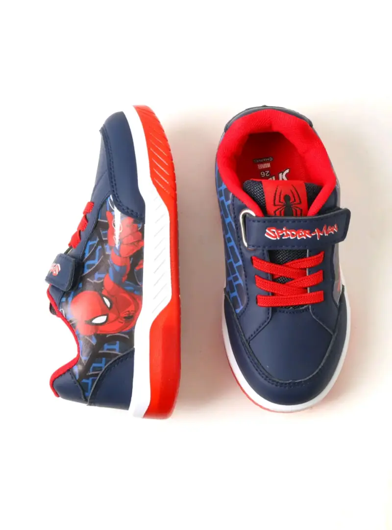 Zapatillas infantiles Spiderman rojo y negro - 2