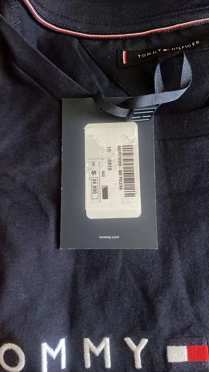 Polera Tommy Hilfiger Slim Fit Azul Marino - 3