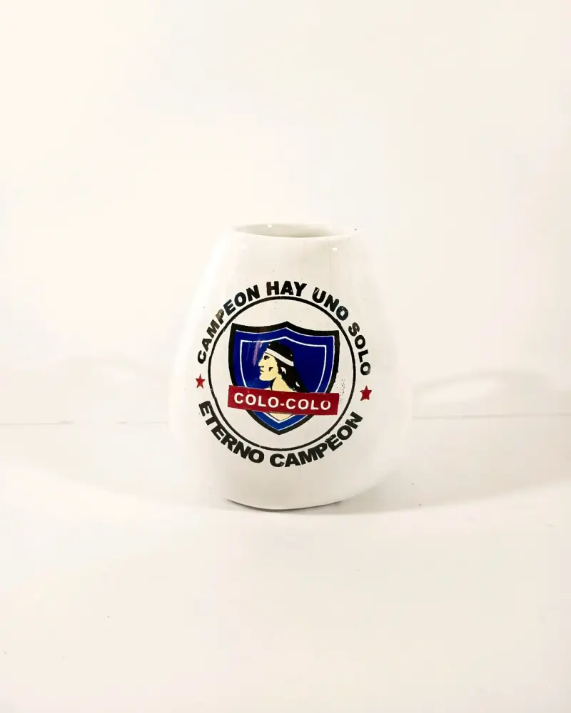 Mate de cerámica Colo-Colo. - 1