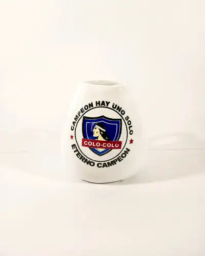 Mate de cerámica Colo-Colo. - miniatura 1
