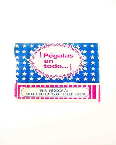 Sobre con antiguos stickers chilenos. - miniatura 2