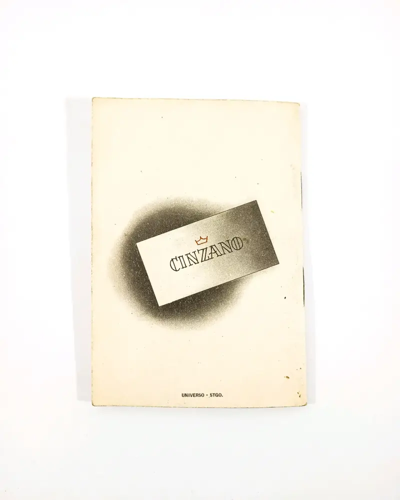 Antiguo recetario de Cócteles Cinzano. - 5