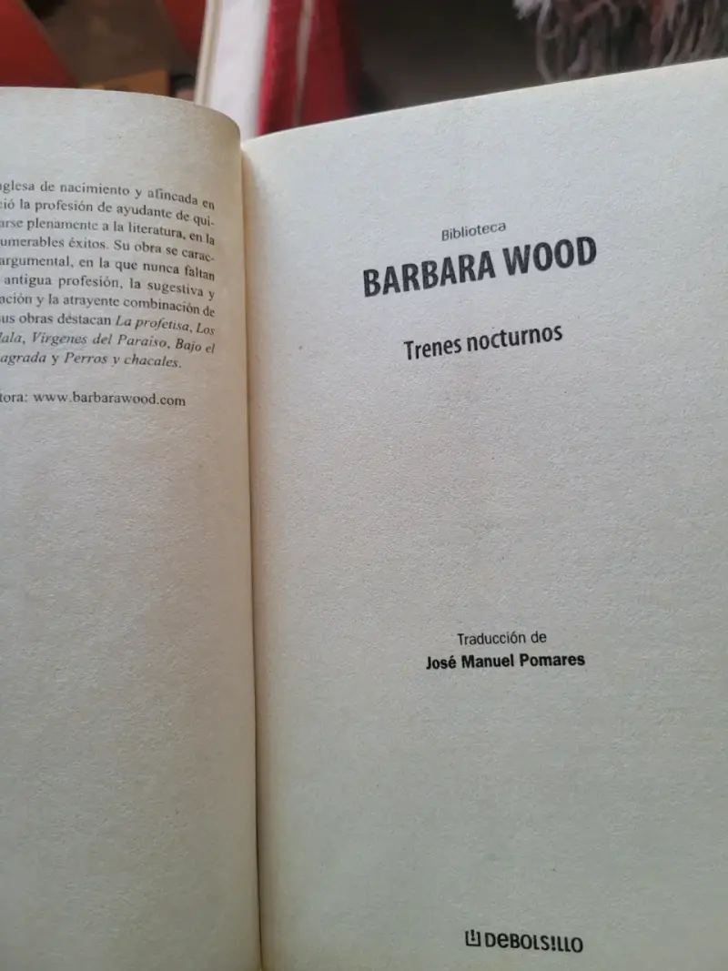 Libro 'Trenes Nocturnos' de Barbara Wood - 3
