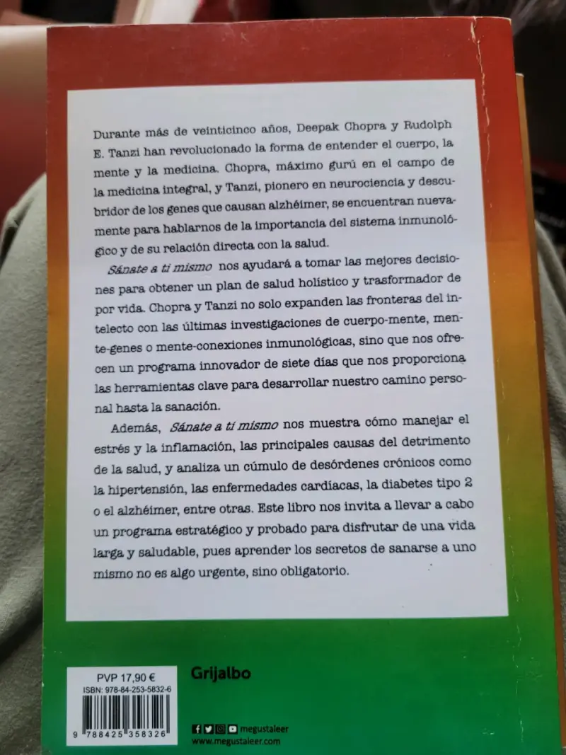 Libro 'Sánate a Ti Mismo' de Deepak Chopra - 2