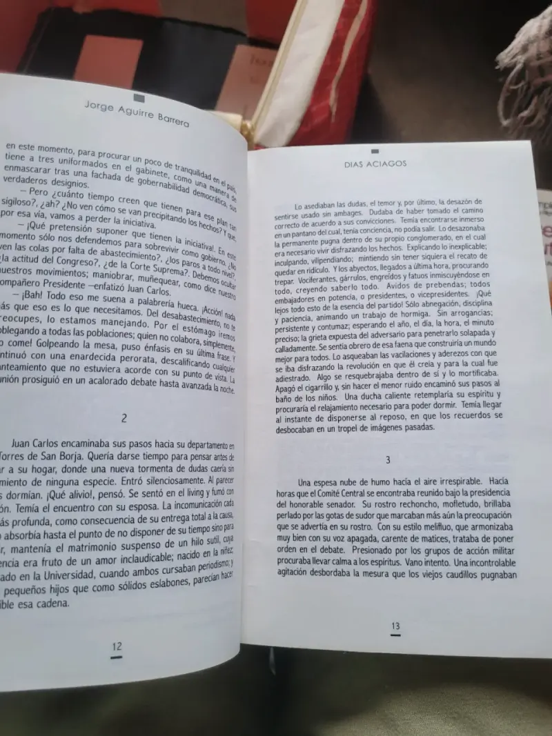 Libro 'Días Aciagos' de Jorge Aguirre Barrera - 4