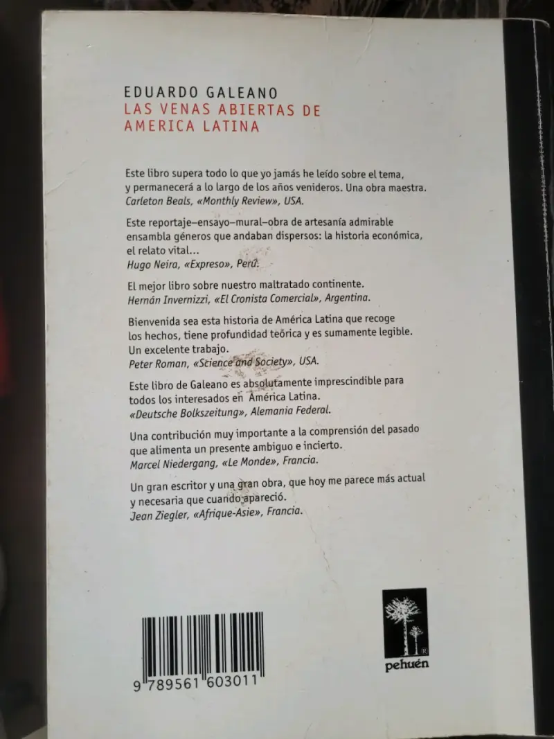 Libro 'Las Venas Abiertas de América Latina' de Eduardo Galeano - 2