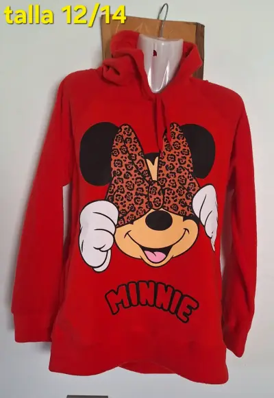 Polerones con capucha Minnie y Hello Kitty para niñas - miniatura 1