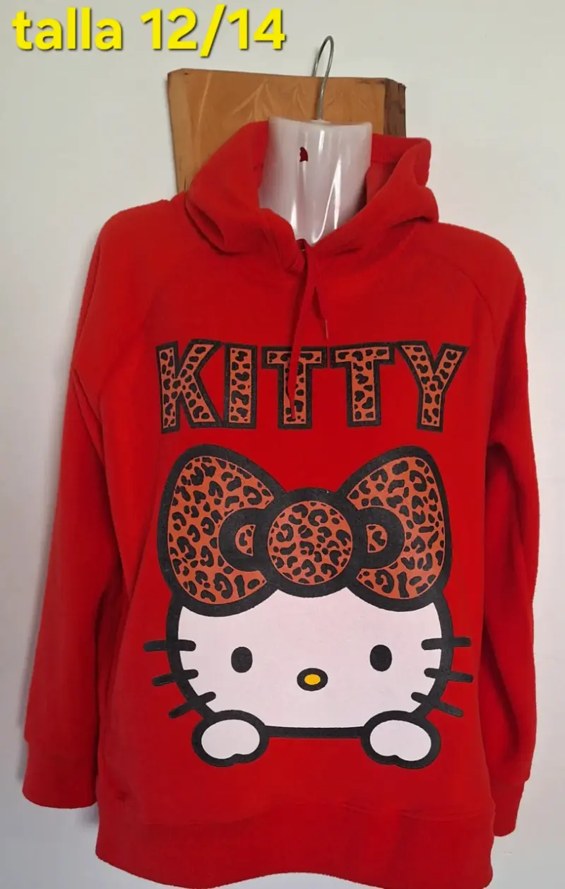 Polerones con capucha Minnie y Hello Kitty para niñas - 2