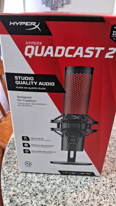Micrófono HyperX QuadCast 2 para Creadores - miniatura 1
