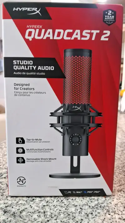Micrófono HyperX QuadCast 2 para Creadores - miniatura 2
