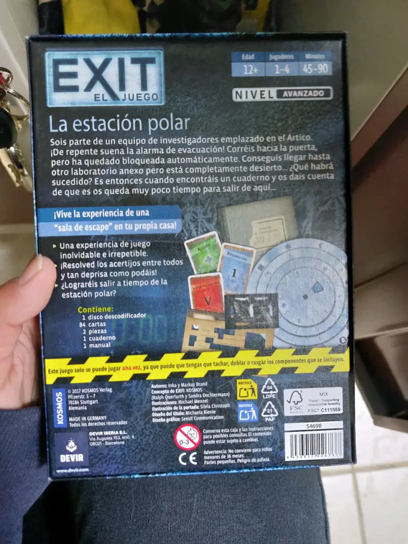 Juego de mesa Exit: La Estación Polar (intermedio) - 2