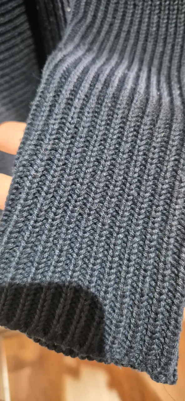 Cárdigan de punto azul oscuro para mujer - 5