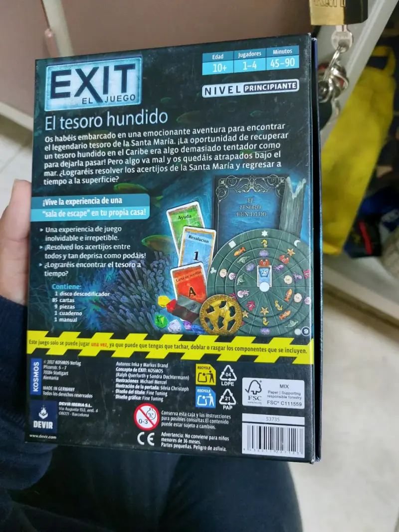 Juego de mesa EXIT El Tesoro Hundido - 2