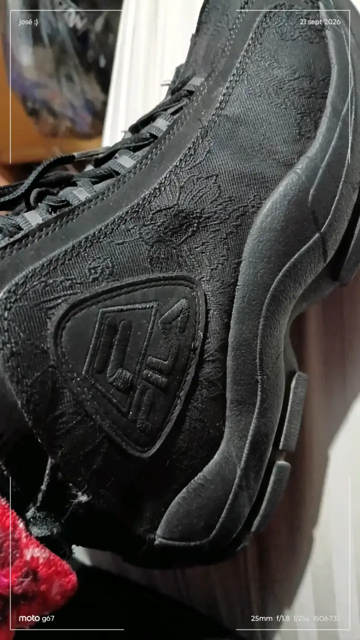 Zapatillas negras deportivas Fila para hombre - 4
