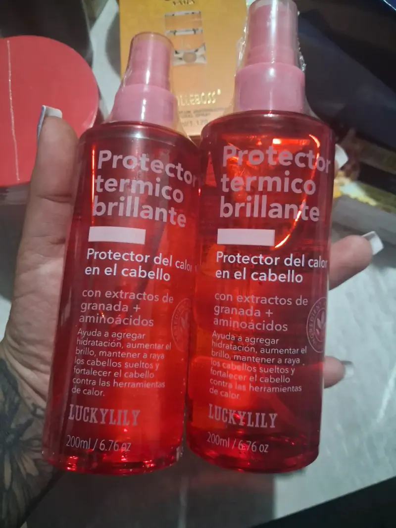 Protector térmico brillante para cabello LuckyLily