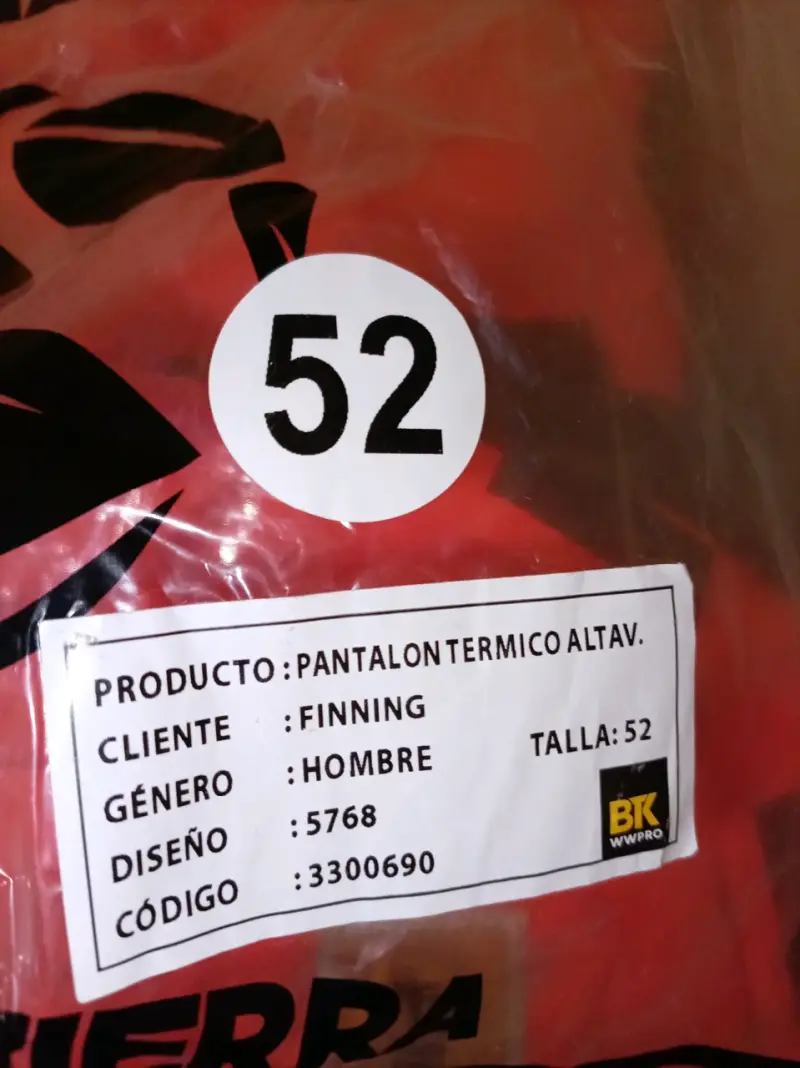 Pantalón Térmico Alta Visibilidad Hombre Talla 52 - 1