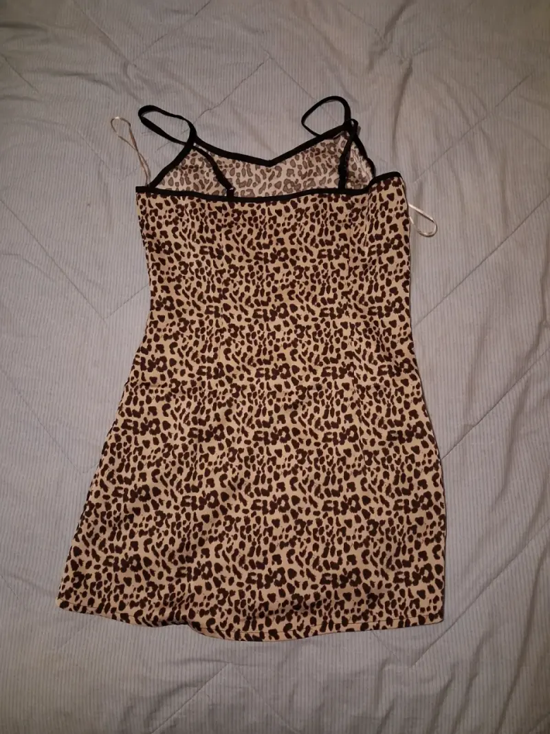 Vestido corto estampado animal print - 2