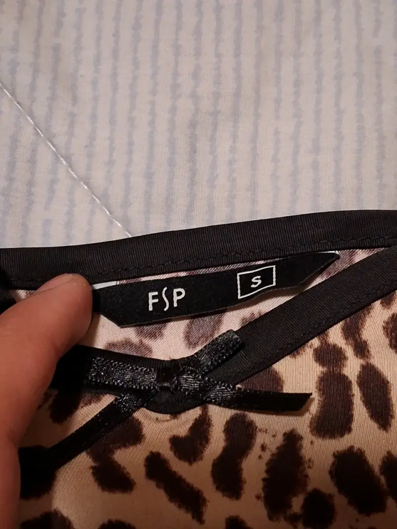 Vestido corto estampado animal print - 3