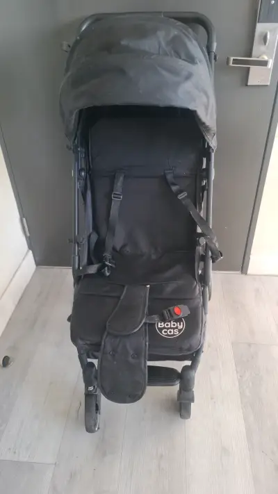 Coche de Paseo Plegable Baby Cas Negro - miniatura 3