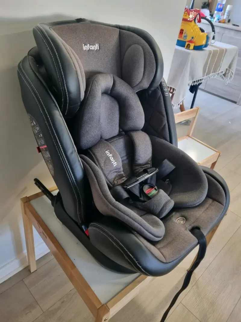 Silla de Auto Infanti Gris con Protección - 2