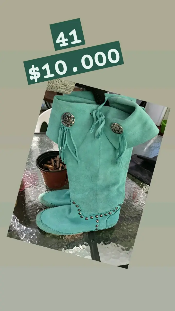 Botas de cuero marrón talla 38 - 3
